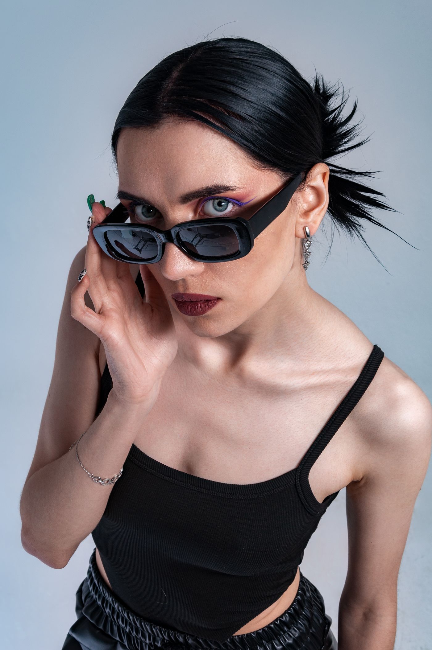 Fashion portrait used in a sample social ad